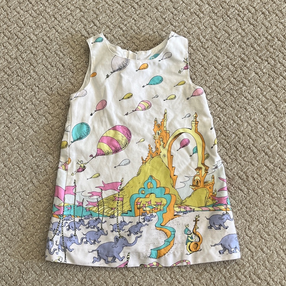 Whimsical Dress Dr. Seuss Oh, The Places You’ll Go 12M